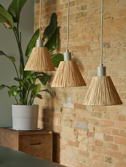 OSRAM Pendelleuchte Decor Raffia Pendant Linear 3XE27 Green 4099854461187