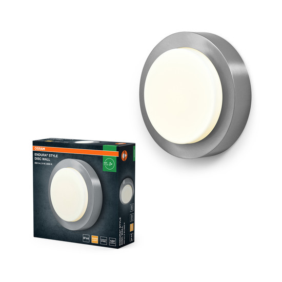 OSRAM LED Aussenleuchte ENDURA STYLE DISC Wall 8W Warm weiß 4099854461453