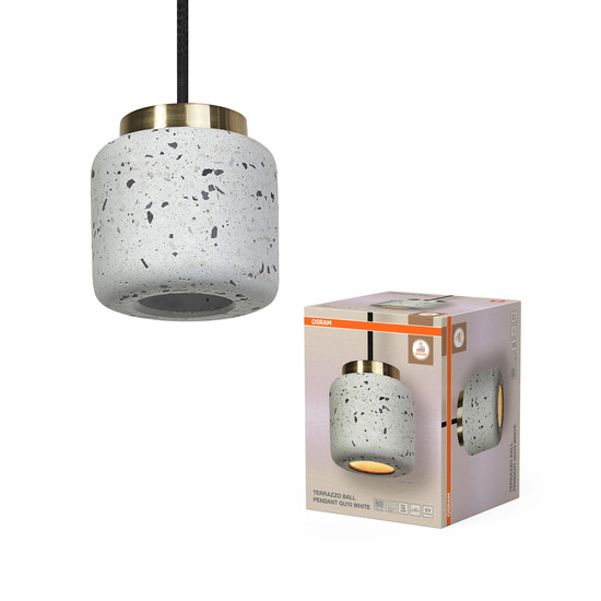 OSRAM Pendelleuchte Decor Terazzo Ball Pendant 1XGU10 White 4099854461651
