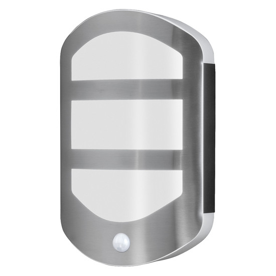 OSRAM LED Aussenleuchte ENDURA STYLE PLATE Wall Sensor 12.5W Stainless Steel Warm weiß 4099854461675
