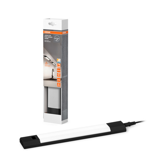 OSRAM LED Unterbauleuchte LINEAR EDGE SENSOR 30cm CCT DIM Black Dimmbar Warm weiß,Kalt weiß,Tageslicht 4099854462931