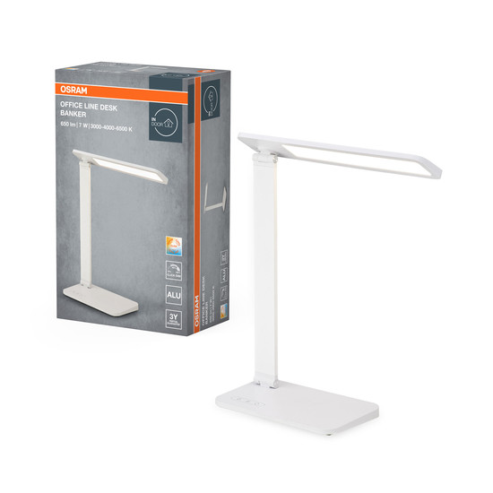 OSRAM LED Tischleuchte Office Line Desk Banker 7W CCT White Dimmbar Warm weiß,Kalt weiß,Kaltes Tageslicht 4099854464171