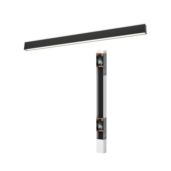 OSRAM LED Deckenleuchte Office line cuboid ceiling 30W 840 DIM Black Dimmbar Neutralweiss 4099854464775