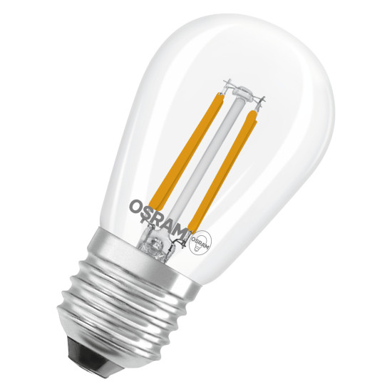 OSRAM LED Leuchtmittel LED Retrofit CLASSIC ST45 3.4W 827 Clear E27 Dimmbar Warm weiß 4099854465192