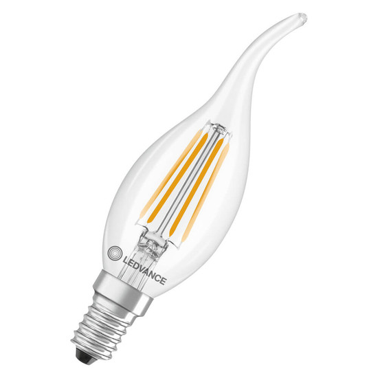 LEDVANCE LED Lampe E14 Classic BA Filament P BA40 3.4W 470lm Warmweiss 2700K wie 40W 4099854466793