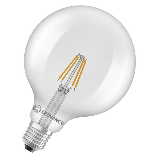 LEDVANCE LED Lampe E27 Classic Globe Filament P G125 3.4W 470lm Warmweiss 2700K wie 40W 4099854467660