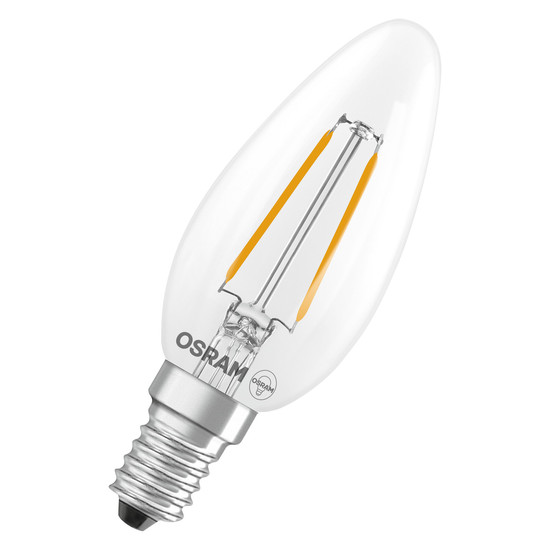 OSRAM LED Leuchtmittel LED Retrofit CLASSIC B 1.8W 827 Clear E14 Warm weiß 4099854469015