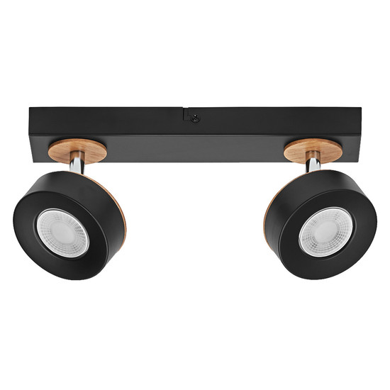 OSRAM LED Deckenleuchte DECOR SPOT PLUTO BLACK 2 Spot Warm weiß 4099854470998