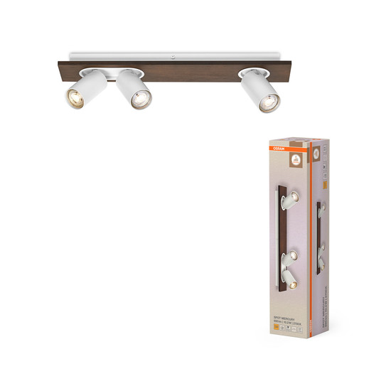 OSRAM LED Deckenleuchte DECOR SPOT MERCURY WHITE 3x3.4W 927 DIM Dimmbar Warm weiß 4099854471292