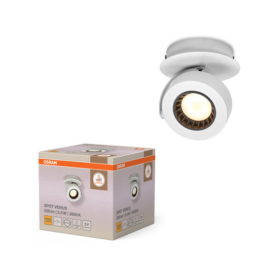 OSRAM LED Deckenleuchte DECOR SPOT VENUS WHITE 1 Spot Warm weiß 4099854471353