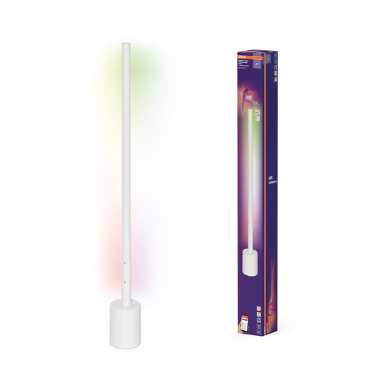 OSRAM LED Stehleuchte SMART WIFI FLOOR CORNER SLIM WITH REMOTE CONTROL White SLIM RGB + TW + RC Dimmbar Tunable White 4099854472138