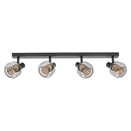 OSRAM LED Deckenleuchte DECOR SPOT FIREFLY 4X2.8W 827 E14 Black Dimmbar Warm weiß 4099854472152