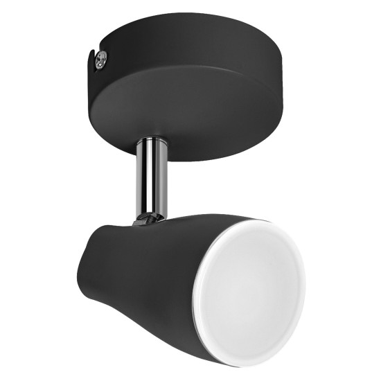 OSRAM LED Spotleuchte LED SPOT PEAR BLACK 1 x 4.3W 2700K GU10 Warm weiß 4099854473920