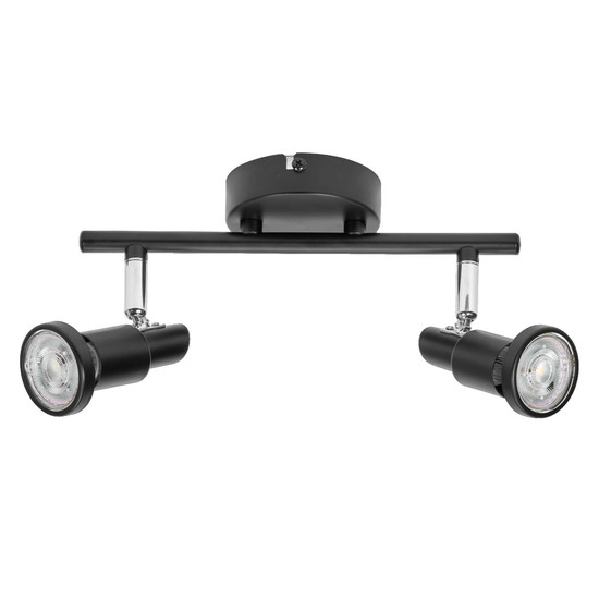 OSRAM LED Deckenleuchte LED SPOT BLACK 2 X 3.4W 927 DIM Dimmbar Warm weiß 4099854474378