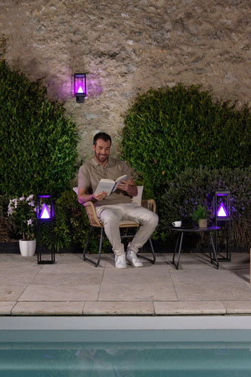 OSRAM LED Aussenleuchte Smart+ Solar Alps Pathway Multicolor 70cm RGB + W Dimmbar Warm weiß,RGB 4099854474392