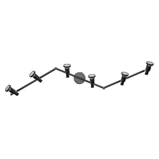 OSRAM LED Deckenleuchte LED SPOT BLACK 6 X 3.4W 927 DIM Dimmbar Warm weiß 4099854474514