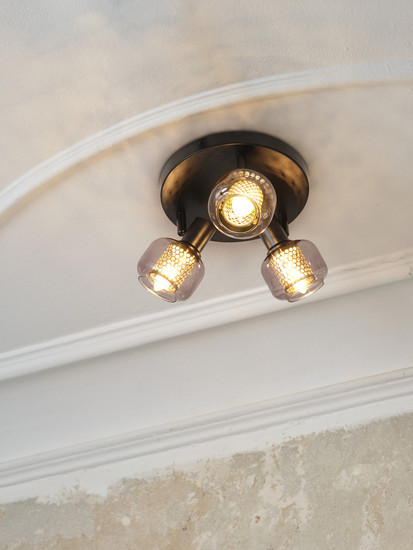 OSRAM LED Deckenleuchte DECOR SPOT FIREFLY 3X2.8W E14 Black Dimmbar Warm weiß 4099854474637