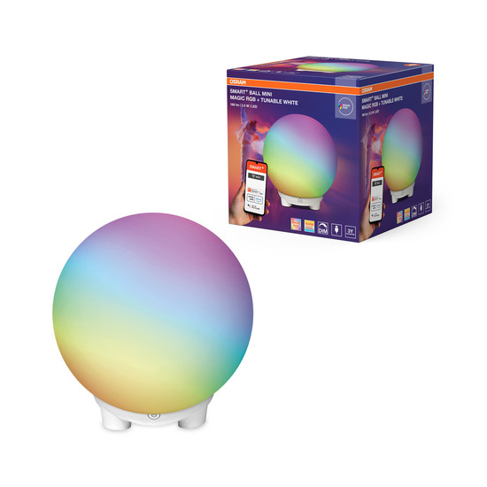 OSRAM LED Tischleuchte SMART+ BALL MAGIC RGB Mini RGBW USB Dimmbar Tunable White,RGB 4099854475825