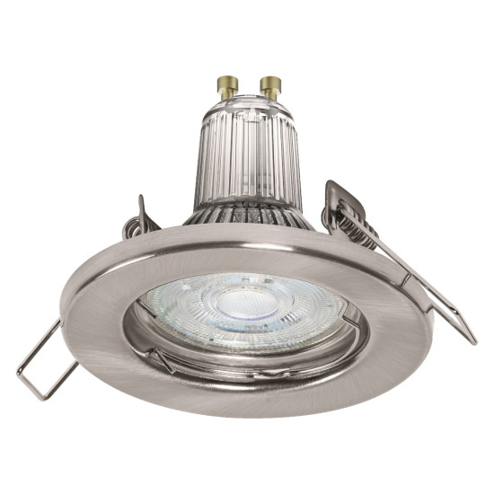OSRAM LED Spotleuchte LED SPOT SET RECESS GU10 3x2.6W GU10 Brushed Nickel Warm weiß 4099854482786