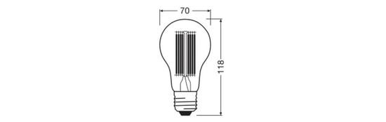LEDVANCE LED Lampe E27 Classic Filament V A150 17W 2452lm Neutralweiss 4000K wie 150W 4099854484513