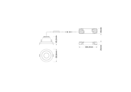 LEDVANCE LED Downlight Einbauleuchte Comfort DALI ⌀12cm 13W-10W-7W warm-/neutralweiss 3000/4000K CCT Ra>90 IP44 dimmbar 4099854490927
