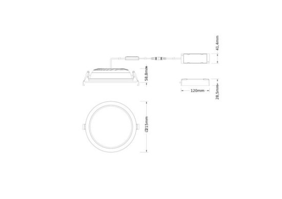Ledvance Downlight Alu 200 30W 4000K 940 OP WT 4099854490989