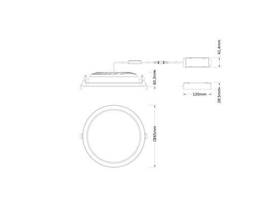 LEDVANCE LED Downlight Einbauleuchte Comfort ⌀27cm 42W-36W-30W warm-/neutralweiss 3000/4000K CCT Ra>90 IP44 4099854491047