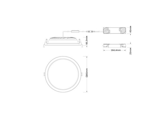 LEDVANCE LED Downlight Einbauleuchte Comfort DALI ⌀27cm 42W-36W-30W warm-/neutralweiss 3000/4000K CCT Ra>90 IP44 dimmbar 4099854491061