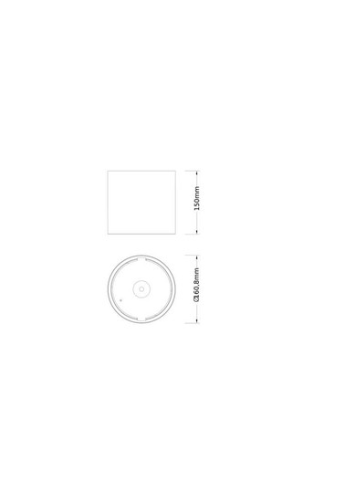 LEDVANCE Zubehör Downlight Comfort Frame D150 BK ⌀16cm 4099854499982