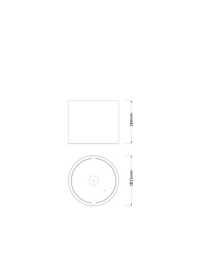LEDVANCE Zubehör Downlight Comfort Frame D200 BK ⌀22cm 4099854500046