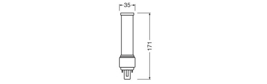 LEDVANCE LED Lampe G24d-3 Dulux D26 EM & AC Mains Value matt 9W 1100lm Tageslichtweiss 6500K wie 26W nur für direkt 230V 4099854502316