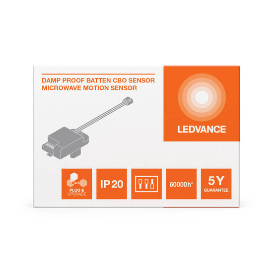 LEDVANCE Zubehör Damp Proof-Batten Combo Sensor LS PD 8MW Int Proof Batten Cbo 8x4cm 0.36W 4099854521461