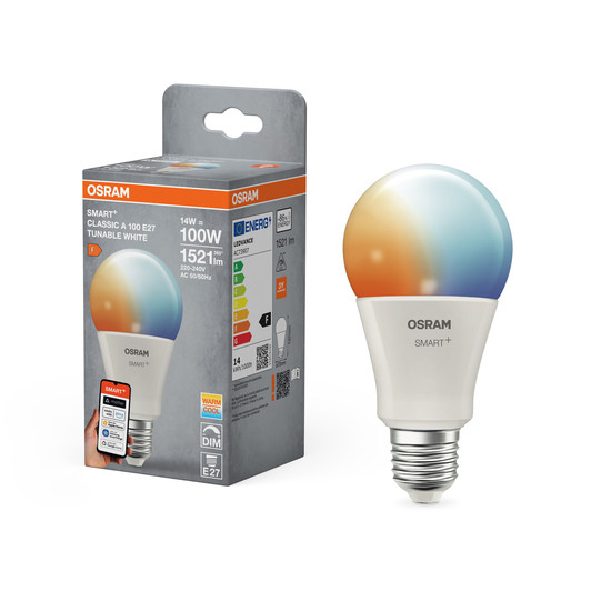 OSRAM LED Leuchtmittel SMART+ MATTER CLASSIC shapes Tunable white 14W 827...865 TW E27 Dimmbar Tunable White 4099854528835