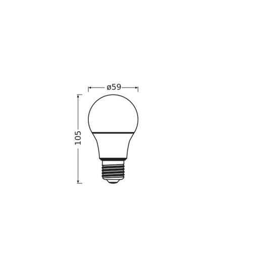 LEDVANCE LED Lampe E27 Classic matt A60 8W 806lm Neutralweiss 4000K wie 60W 4099854529412