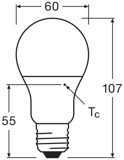 3er-Pack LEDVANCE LED Lampe E27 Value Classic A matt A40 4.9W 470lm Warmweiss 3000K wie 40W 4099854539312
