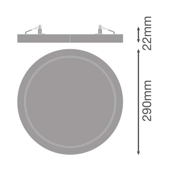 LEDVANCE LED Downlight Einbauleuchte Universal ⌀29cm 23W-15W warm-/neutralweiss 3000/4000K CCT IP44 4099854541155