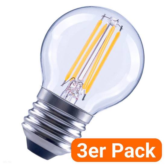 3er-Pack LEDVANCE LED Lampe E27 Classic Filament P25 1.8W 250lm Warmweiss 2700K wie 25W 4099854555954