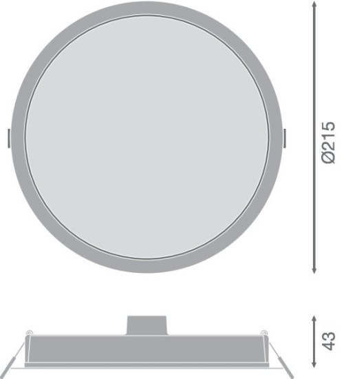 LEDVANCE DOWNLIGHT Einbauleuchte IP44 30W 865 weiss 4099854561504