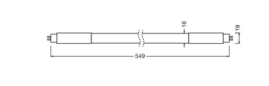LEDVANCE LED Röhre G5 Tube T5 Value matt 9W 1170lm Neutralweiss 4000K wie 14W 4099854579721
