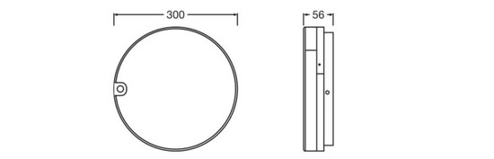LEDVANCE LED Deckenleuchte Aufbaumontage Disc DALI ⌀30cm Surface PIR-Bewegungssensor 21W-15W-9W warm-/neutralweiss 3000/4000K CCT IP54 4099854640506