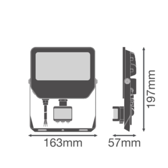 LEDVANCE FLOODLIGHT COMPACT SN 30/50 V 42W ML 4099854832321