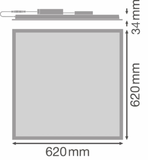 LEDVANCE PANEL COMFORT 625 30W 865 5100lm 6500K tageslichtweiss IP50/IP20 4099854885822