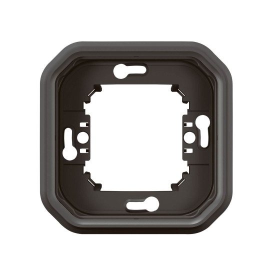 Legrand PLEXO New Feuchtraum Unterputz Tragrahmen, Tragring, 1-fach anthrazit 069606L