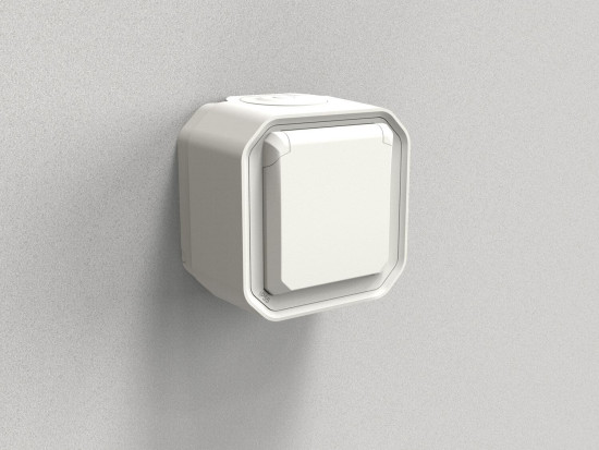 Legrand PLEXO New FRAP Steckdose F/B Std Steckklemmen EB, IP55, IK08, Ultraweiß, 069781L