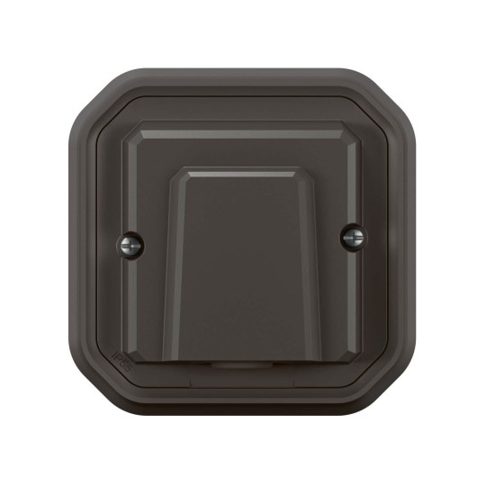 Legrand PLEXO New Feuchtraum Kabelauslass mit Zugentlastung, Kabeldurchmesser 5-13mm, 16 A, 250 V, IP55 staub- und schmutzbeständig anthrazit 069878L