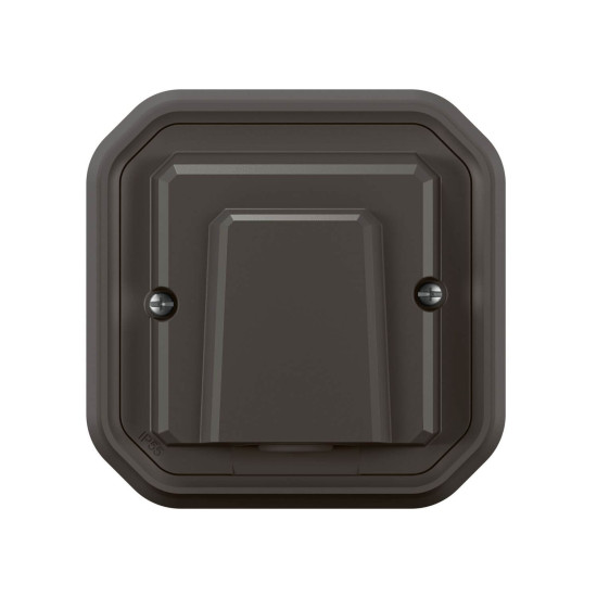 Legrand PLEXO New Feuchtraum Kabelauslass mit Klemmleiste, ausgestattet mit 3 Einangsklemmen, 3 Frontklemmen, Kabeldurchmesser 5-13mm, IP55 anthrazit 069899L