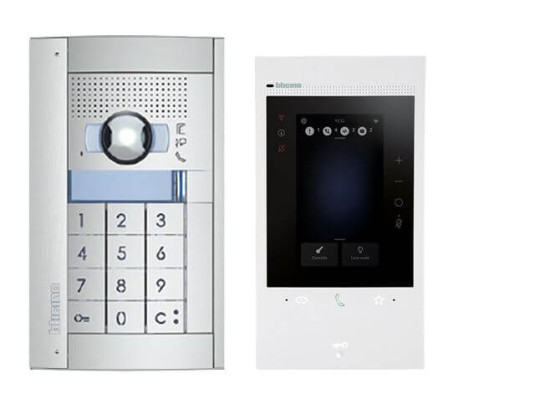 Bticino Flex ONE-Set Classe 300EOS with Netatmo + Sfera Code, erste smarte Wi-Fi-Video-Innenstelle Alexa, 5-Zoll-Touchscreen, App Home+Security, 2-Draht, 363920