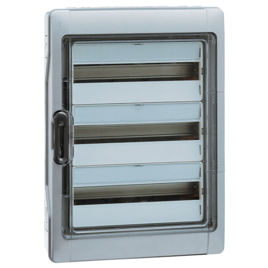 Legrand Plexo Feuchtraumverteiler, Sicherungskasten, Aufputz, IP65 - IK09, 3-reihig, 36 Module, Innen- und Außenbereich, 622 x 340 x 161mm, 601983