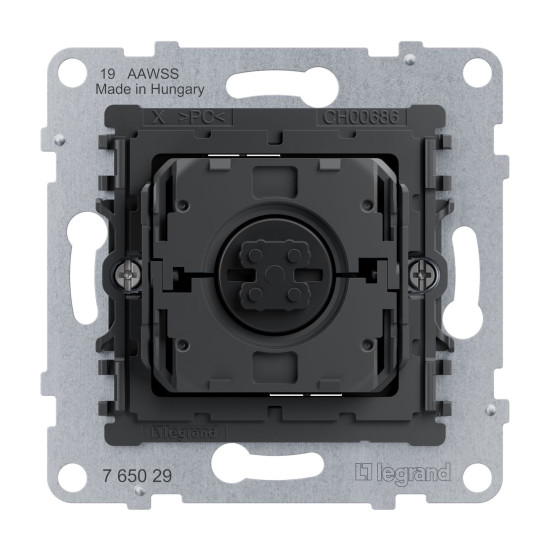 Legrand SEANO Rollladen-/Jalousieschalter-Einsatz, 3 Tasten-System, für den direkten Anschluss am Rollladenmotor, mechanische Verriegelung, 0,5 Sek Umschaltzeit, 765029