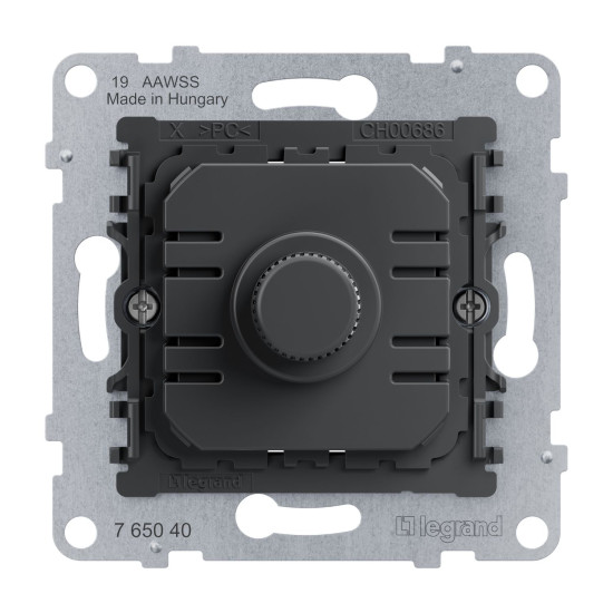 Legrand SEANO Universal-Drehdimmer-Einsatz, 300 W ohne Neutralleiter, Phasenan-/-abschnitt, 5-300W, mit Schraubklemmen, 2-Leiteranschluss, 765040